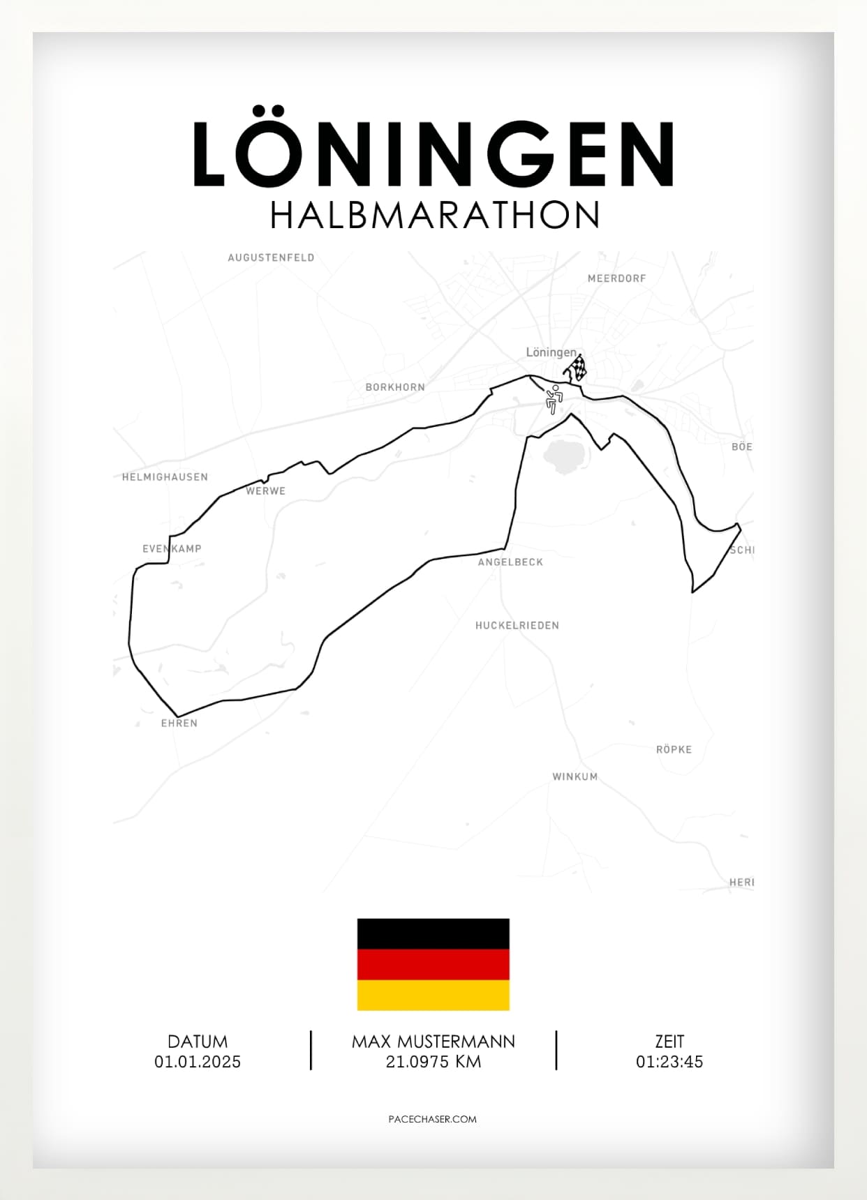Halbmarathon Löningen Poster