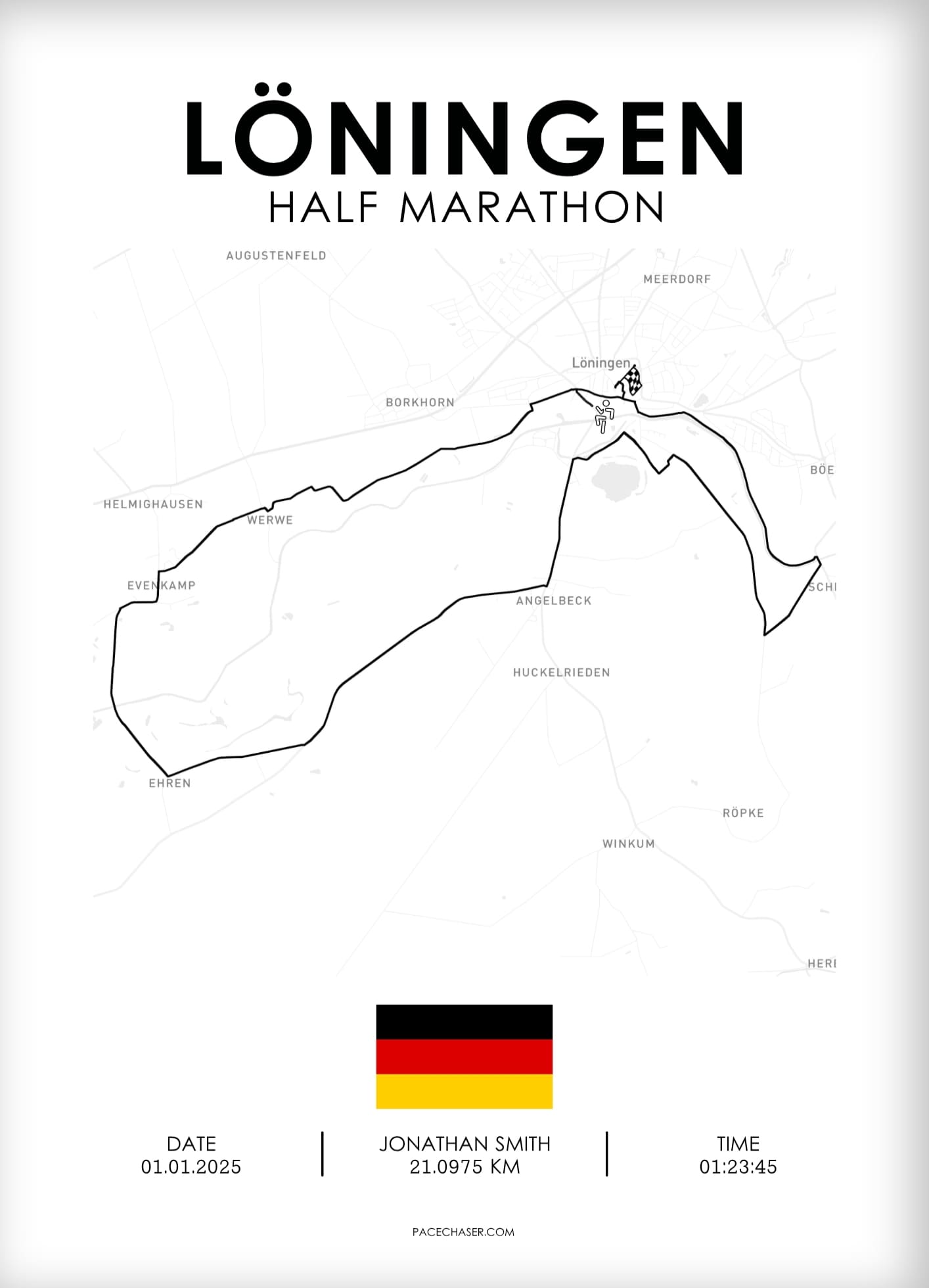 Halbmarathon Löningen Poster