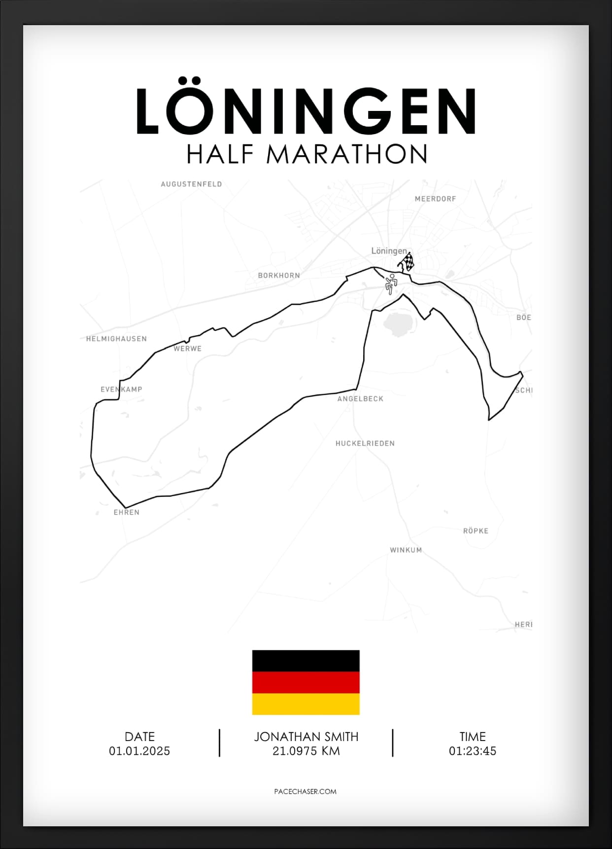 Halbmarathon Löningen Poster