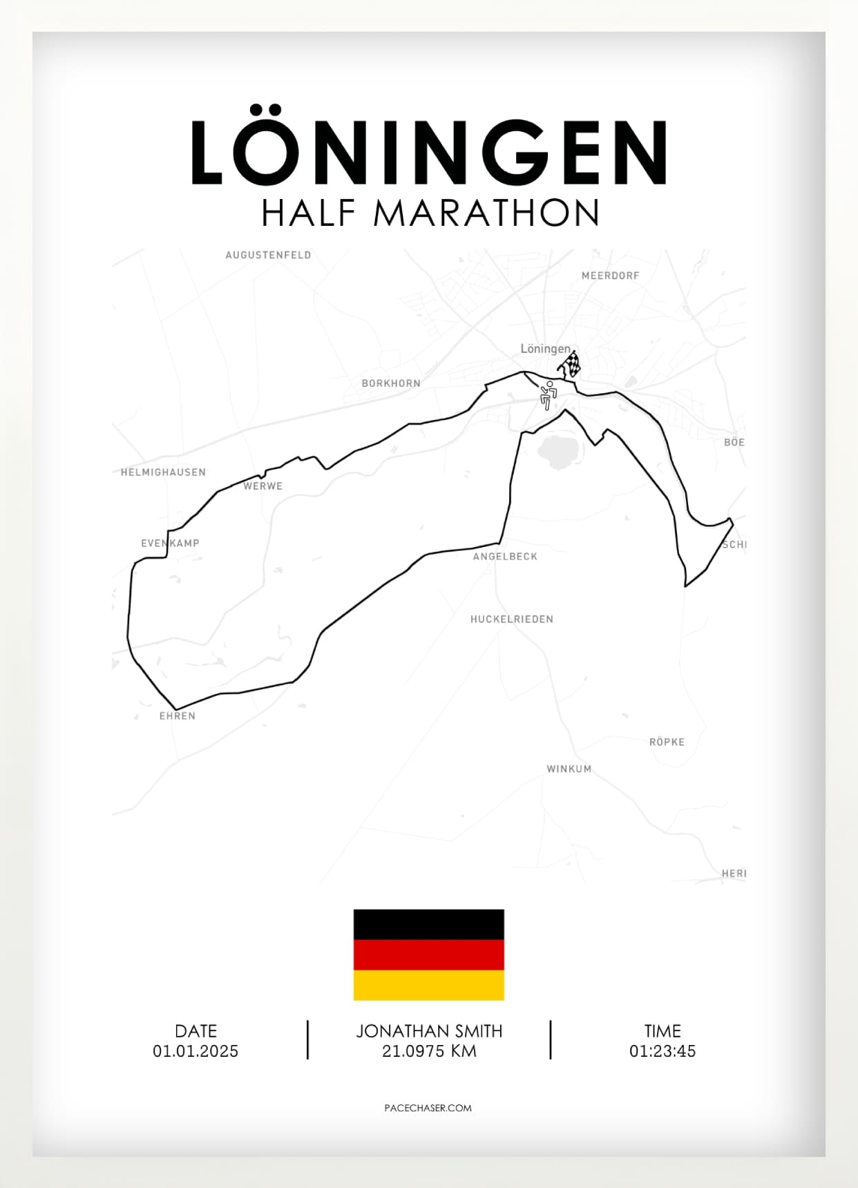 Halbmarathon Löningen Poster