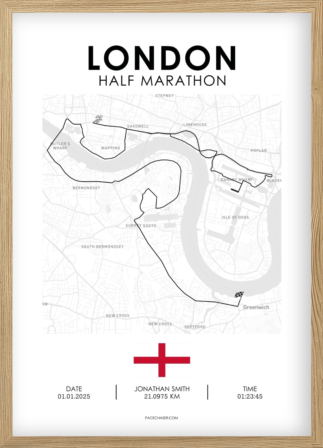 Halbmarathon London Poster