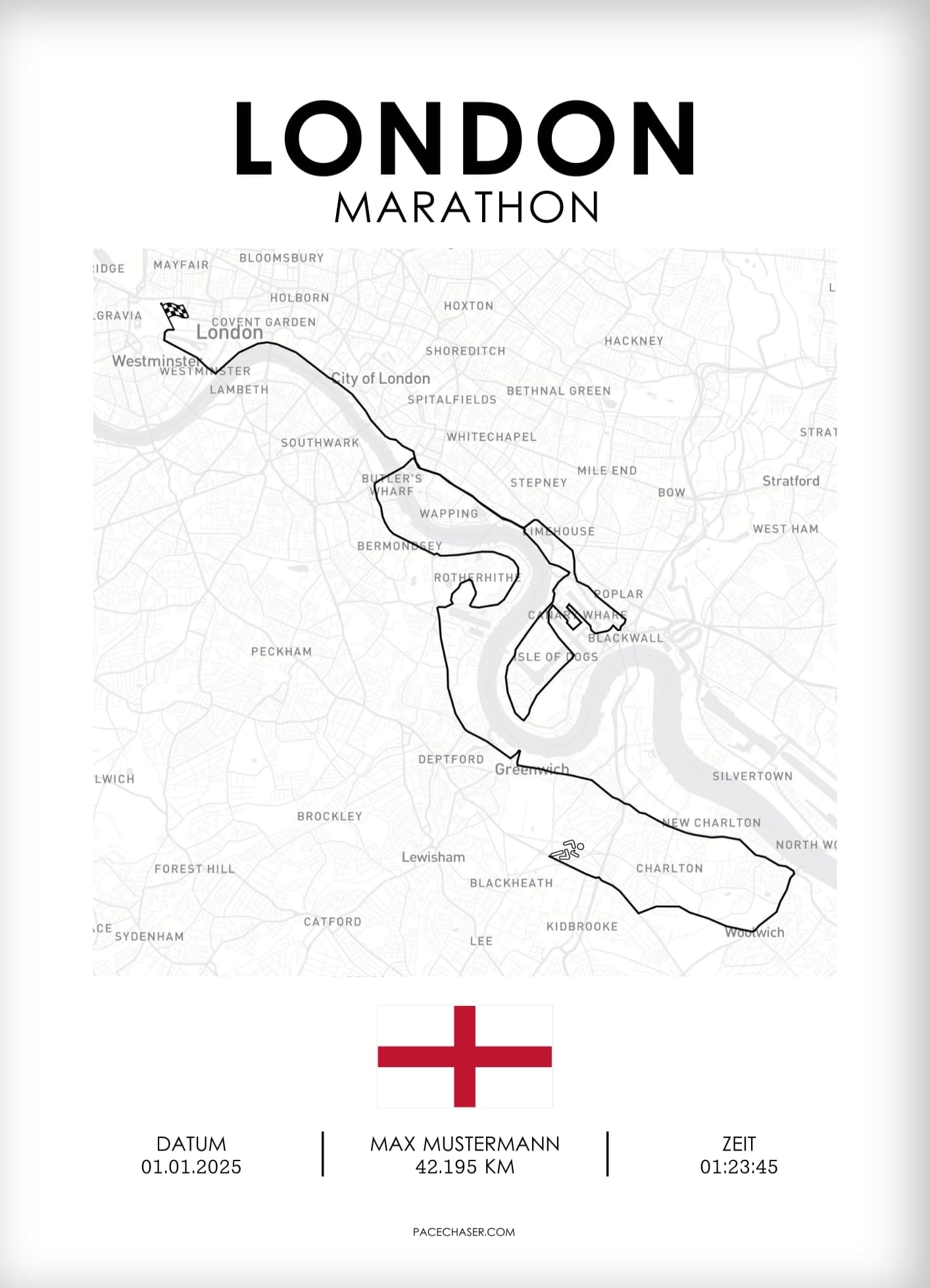 London Marathon Poster