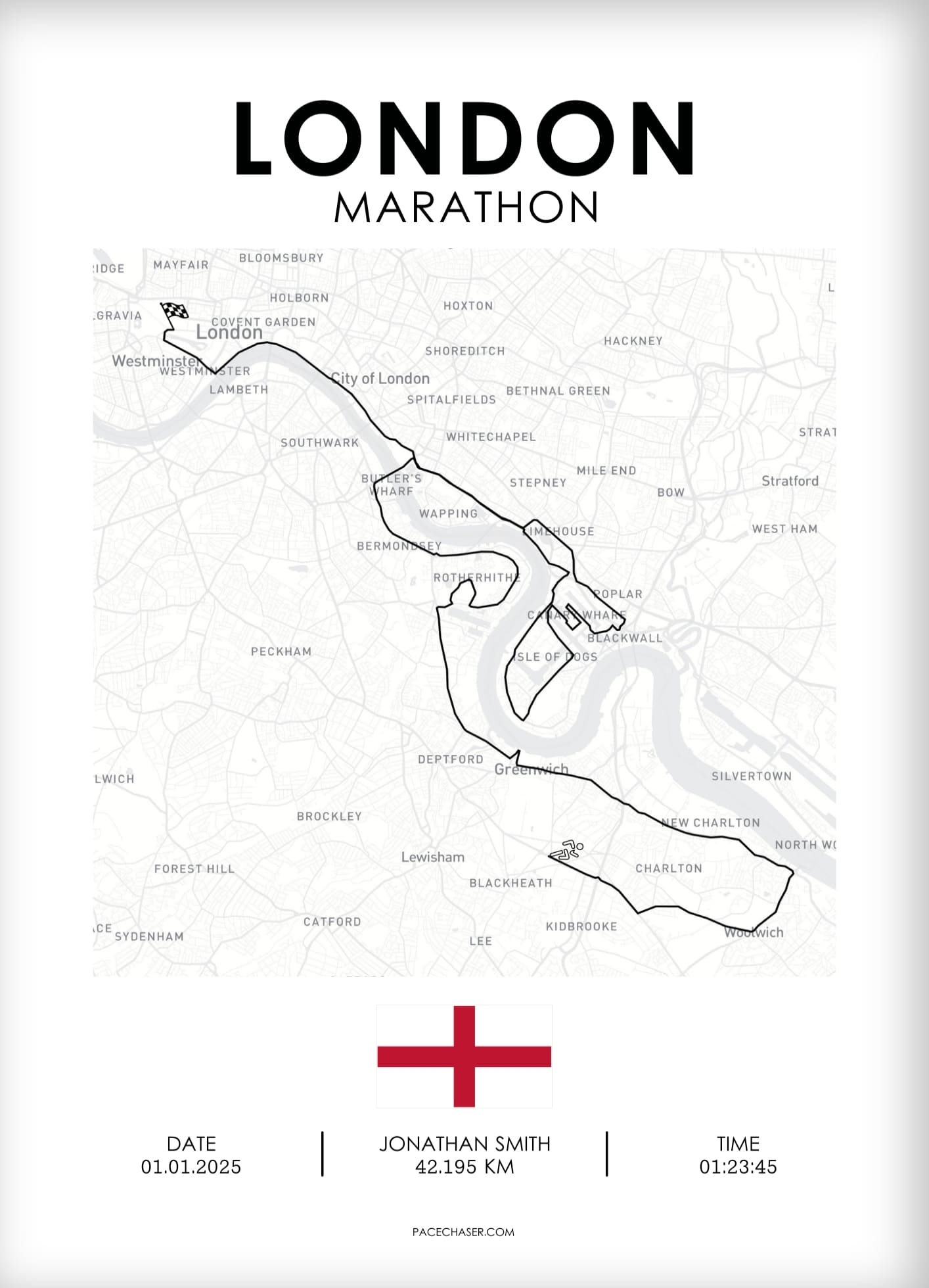 London Marathon Poster