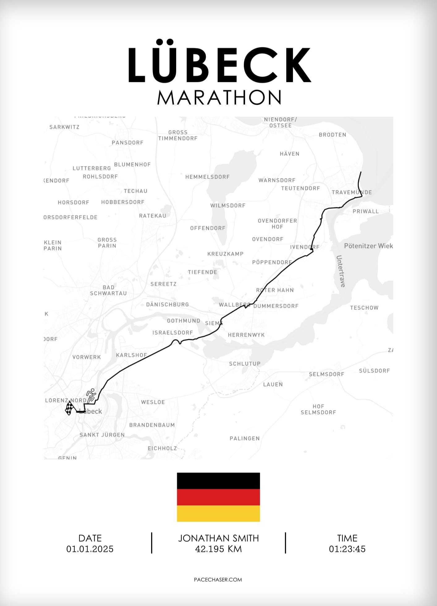 Marathon Lübeck Poster