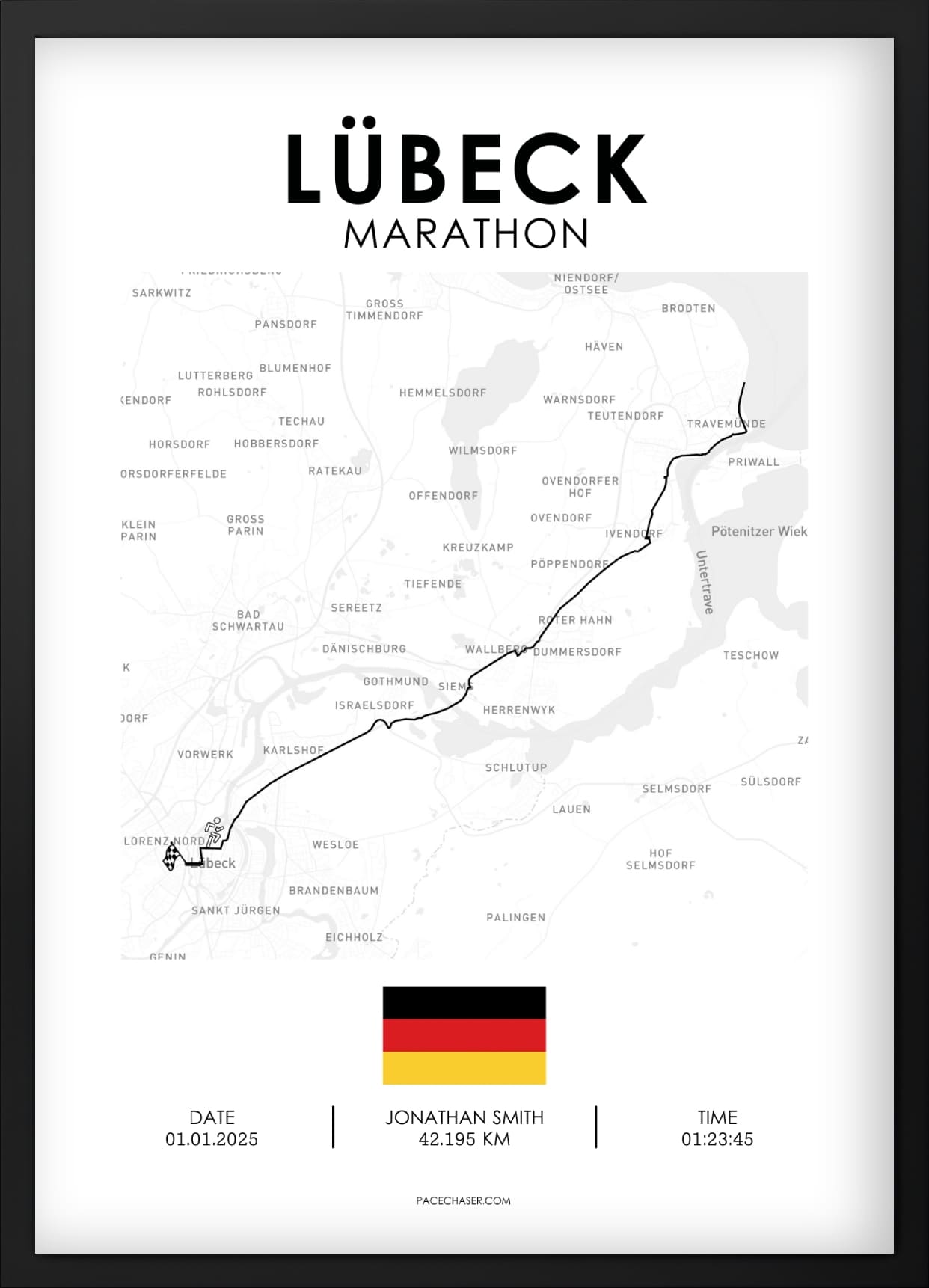 Marathon Lübeck Poster