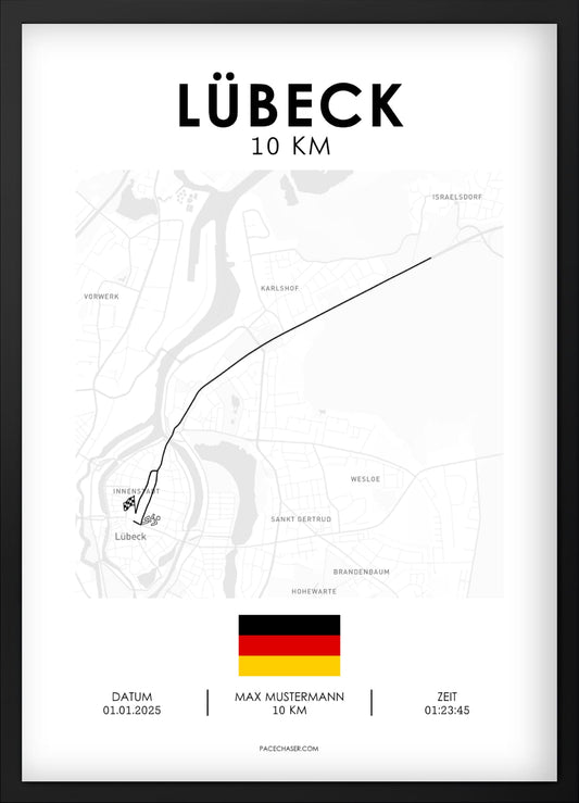 10 km Lübeck Poster