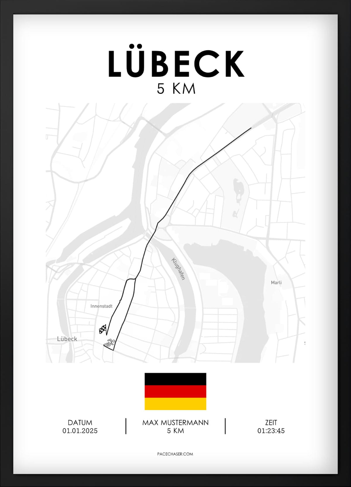 5 km Lübeck Poster