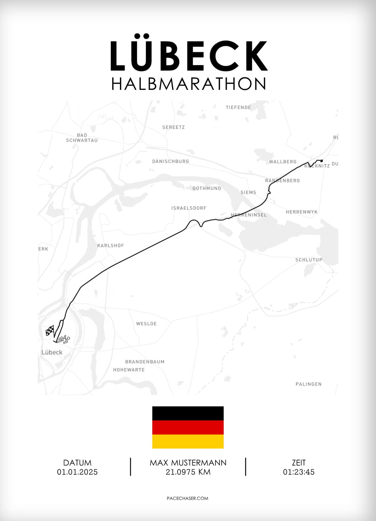 Halbmarathon Lübeck Poster