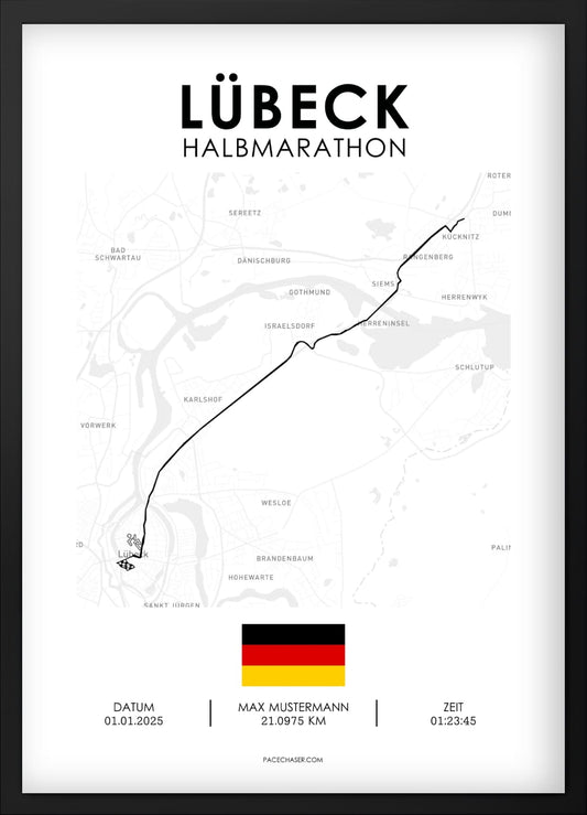 Halbmarathon Lübeck Poster