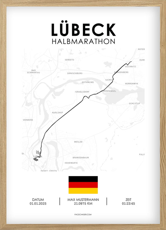 Halbmarathon Lübeck Poster