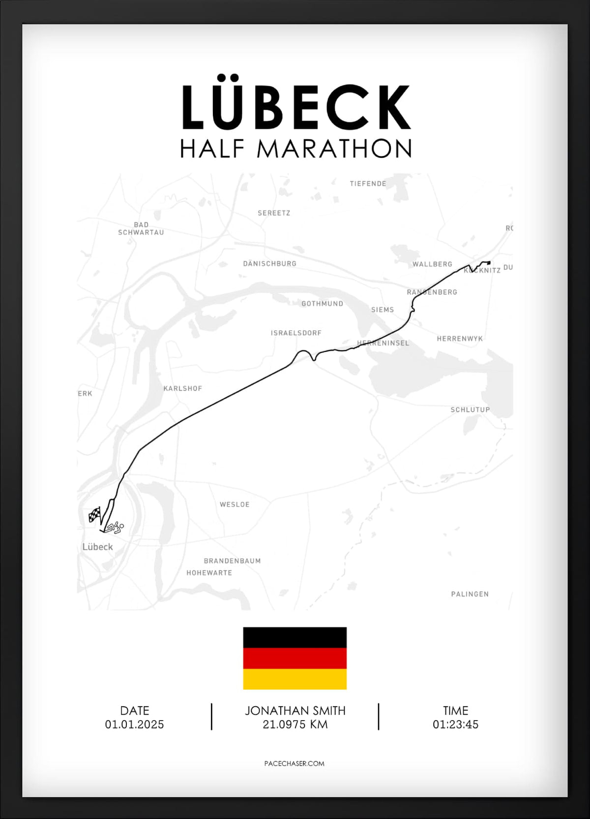 Halbmarathon Lübeck Poster