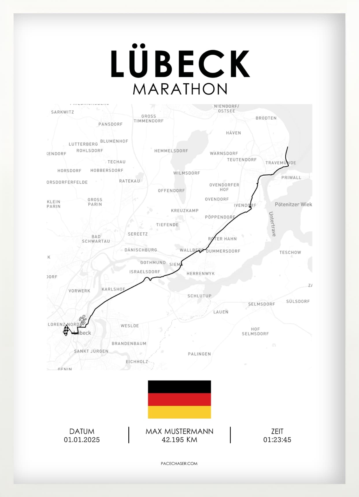Marathon Lübeck Poster