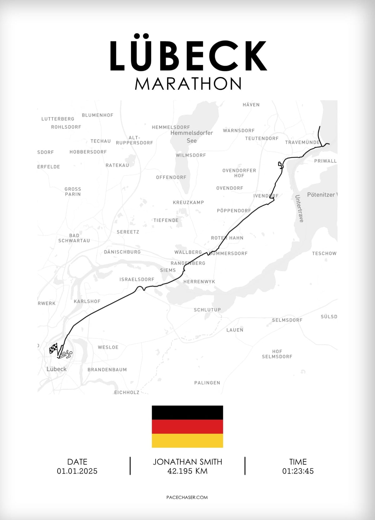 Marathon Lübeck Poster