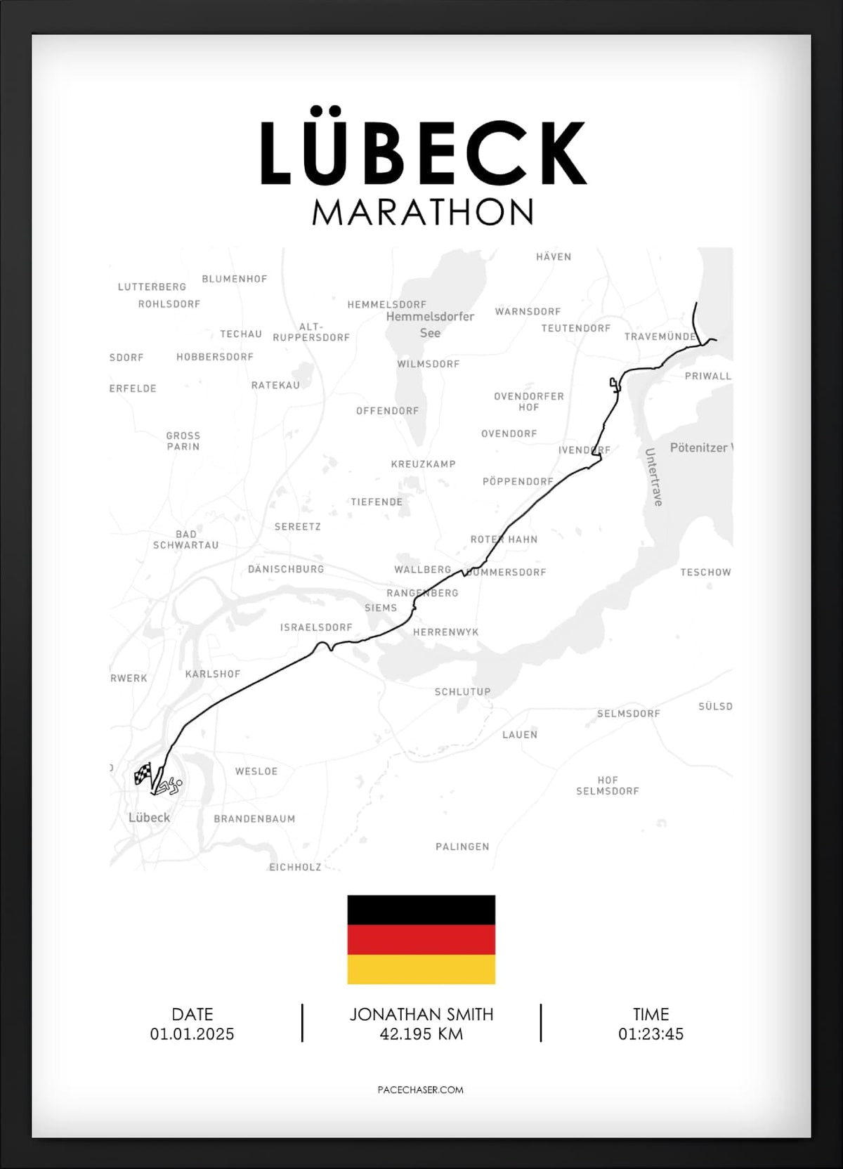 Marathon Lübeck Poster
