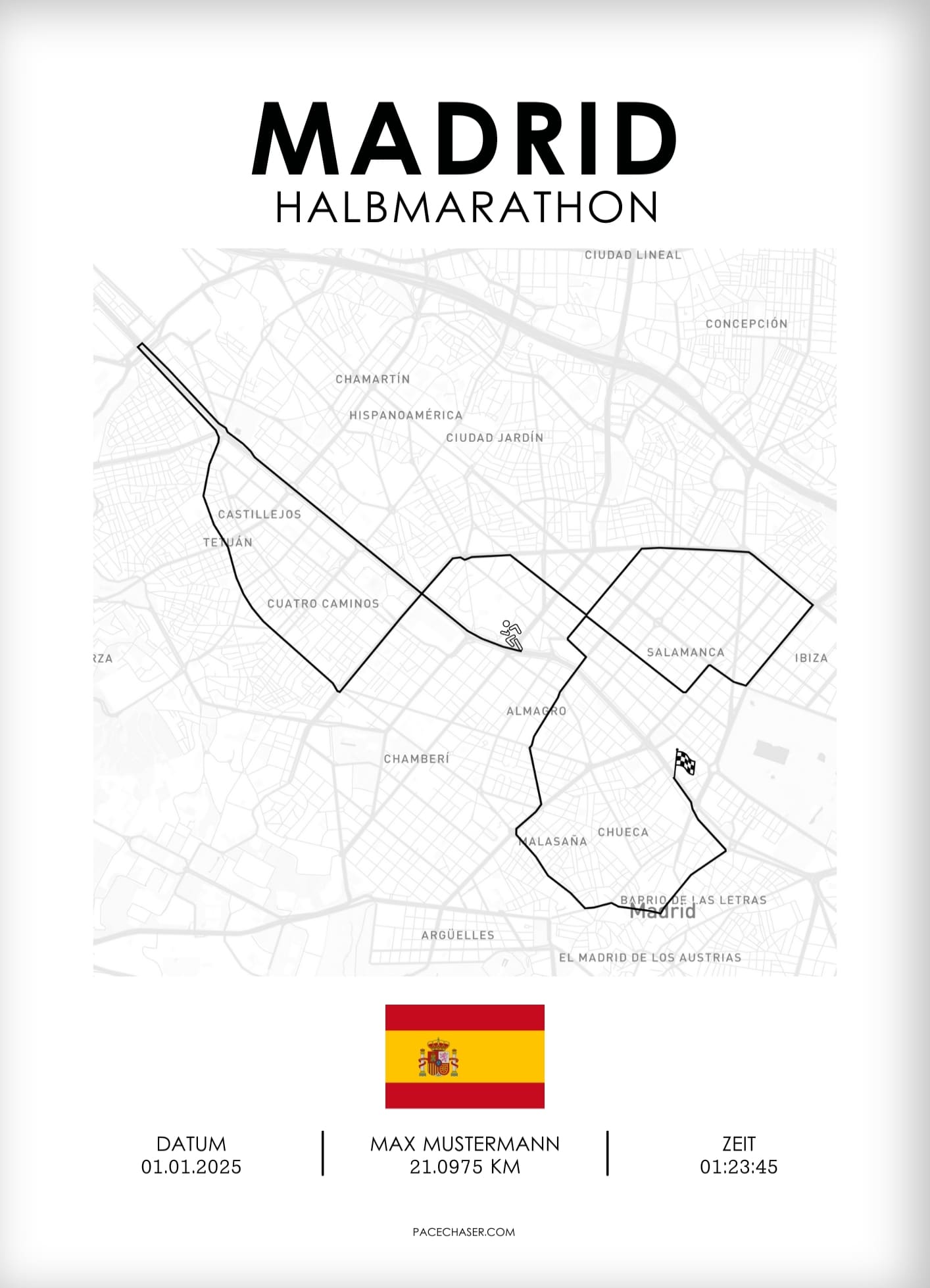 Halbmarathon Madrid Poster