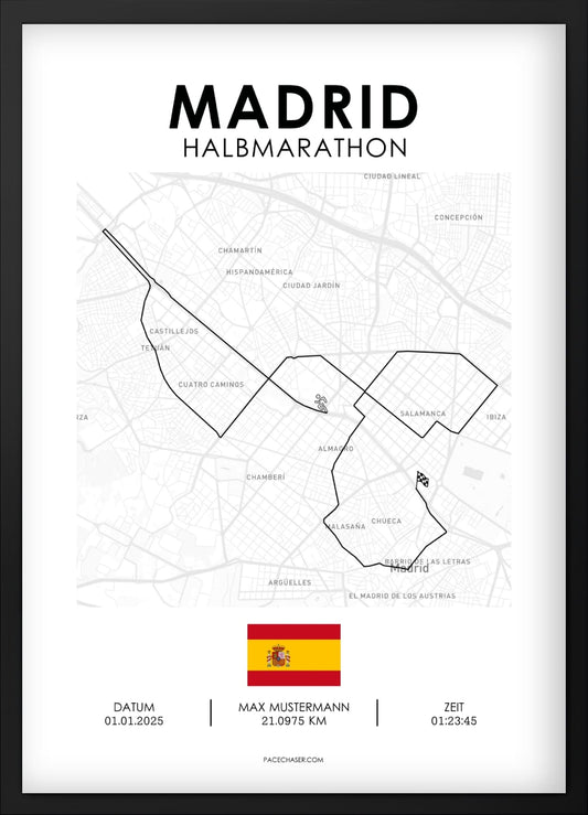 Halbmarathon Madrid Poster