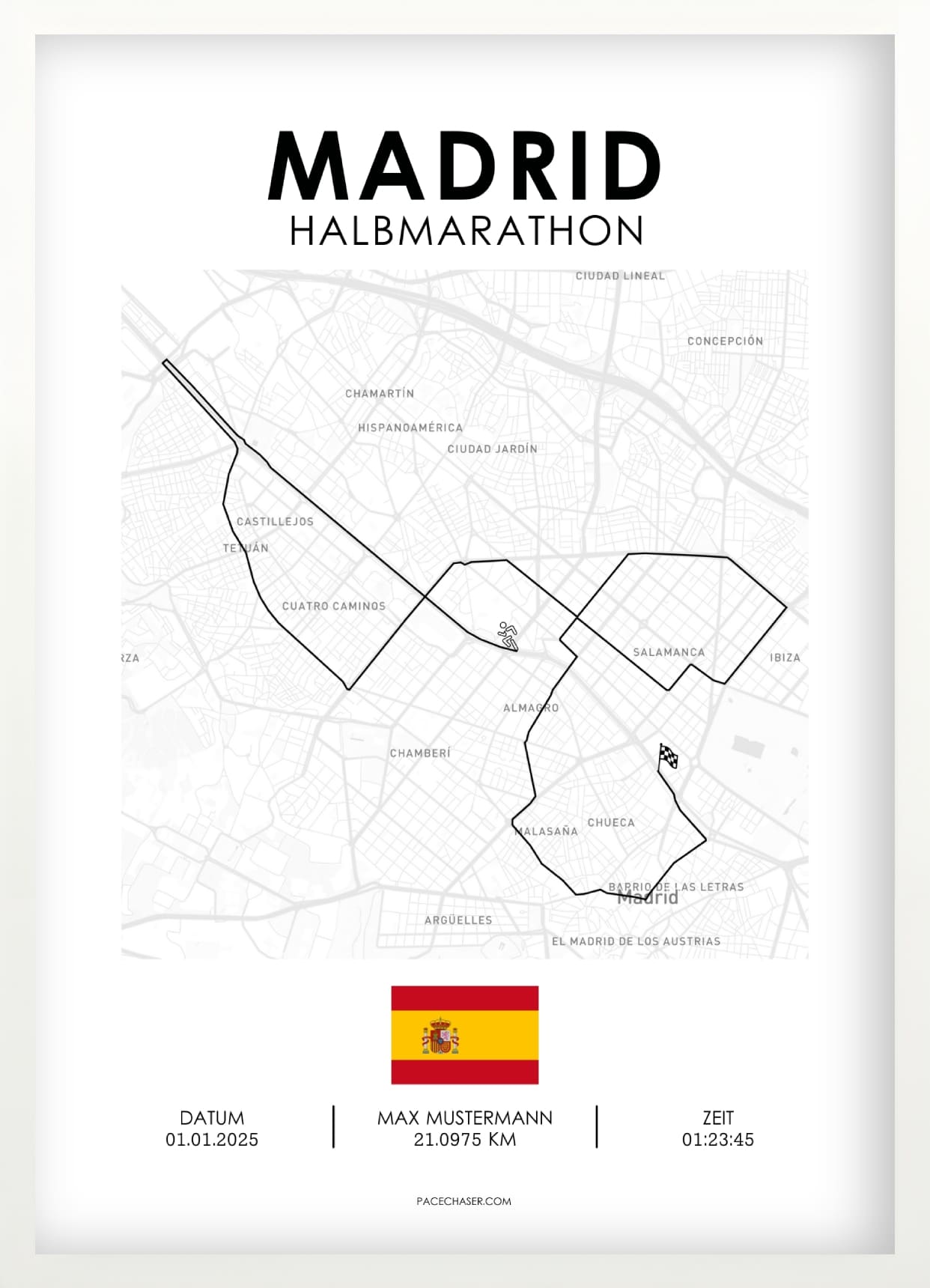 Halbmarathon Madrid Poster