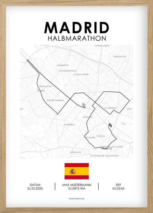 Halbmarathon Madrid Poster