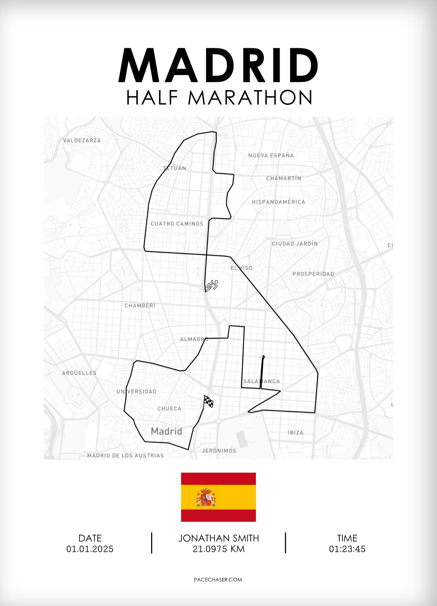 Madrid Half Marathon Poster
