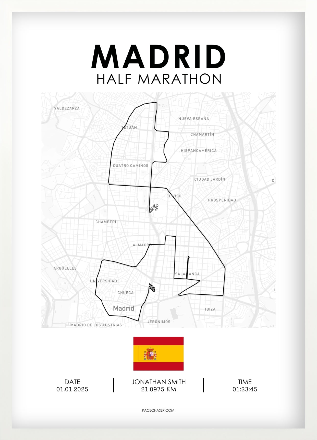 Madrid Half Marathon Poster