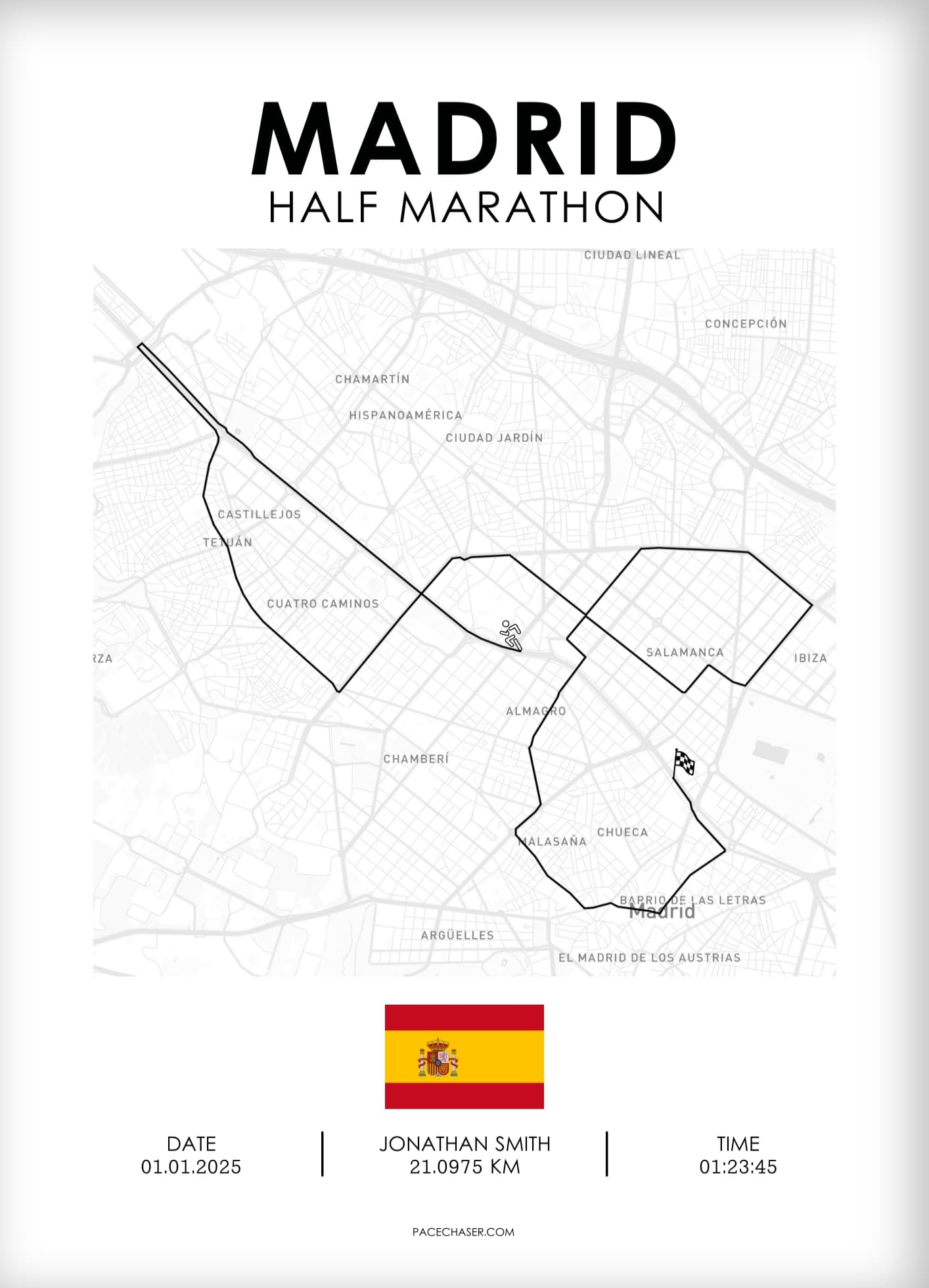 Halbmarathon Madrid Poster