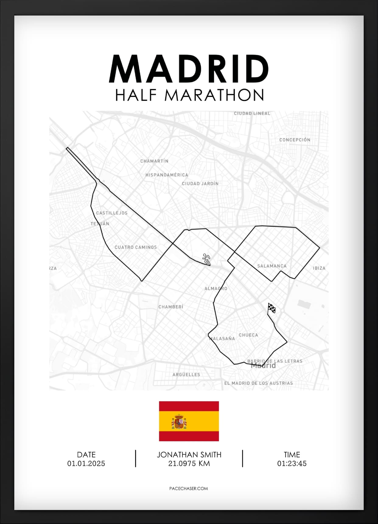 Halbmarathon Madrid Poster