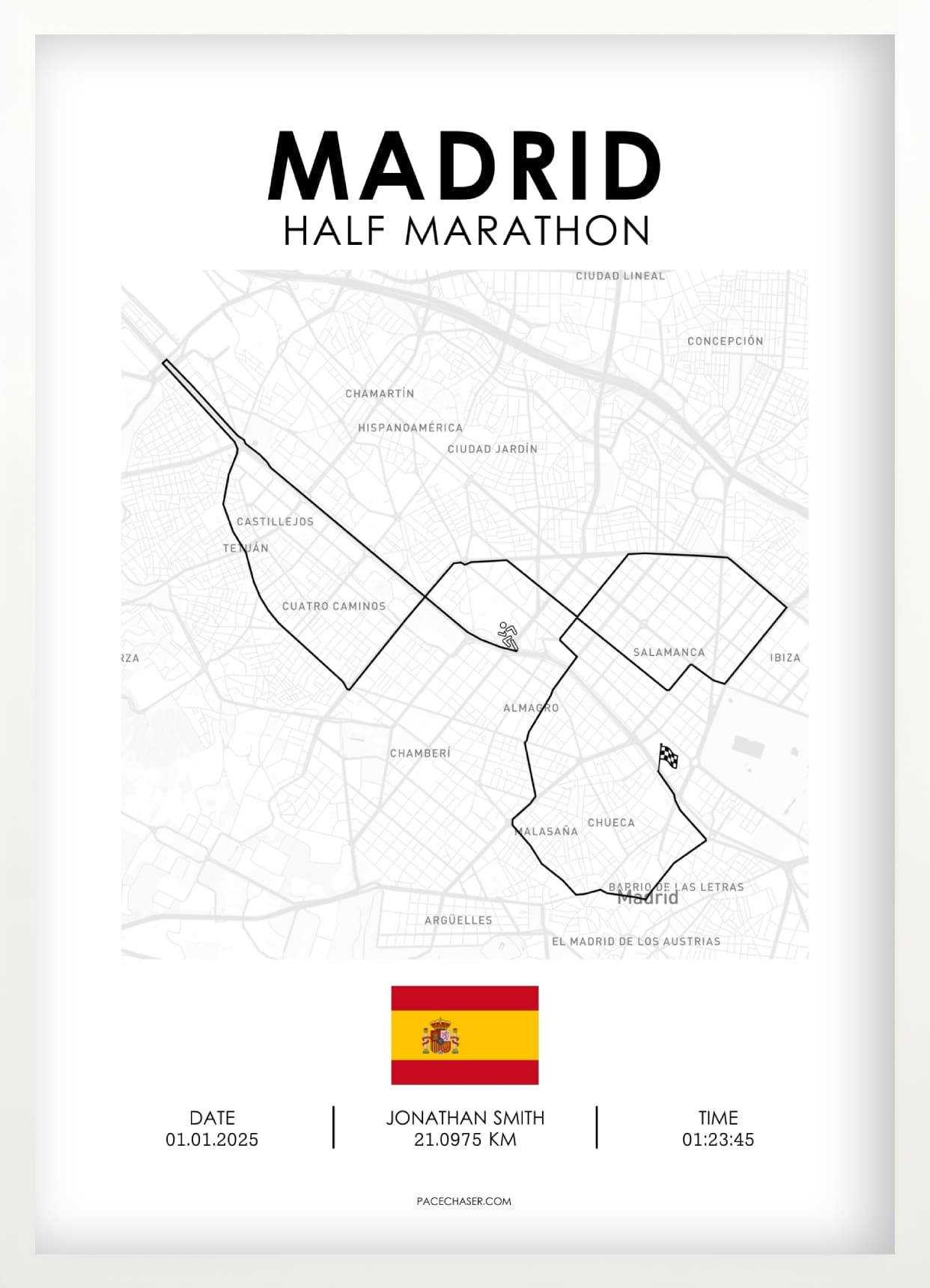 Halbmarathon Madrid Poster