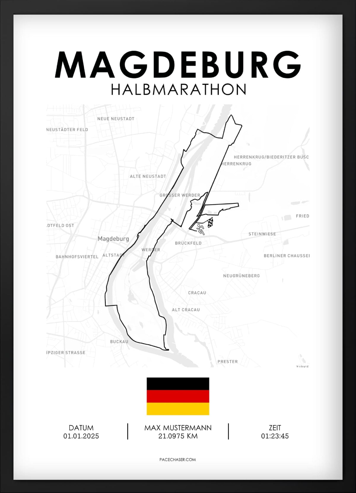 Halbmarathon Magdeburg Poster