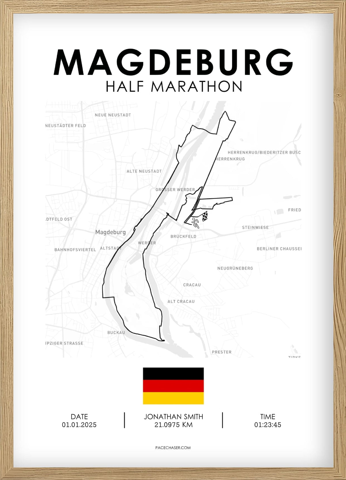 Halbmarathon Magdeburg Poster