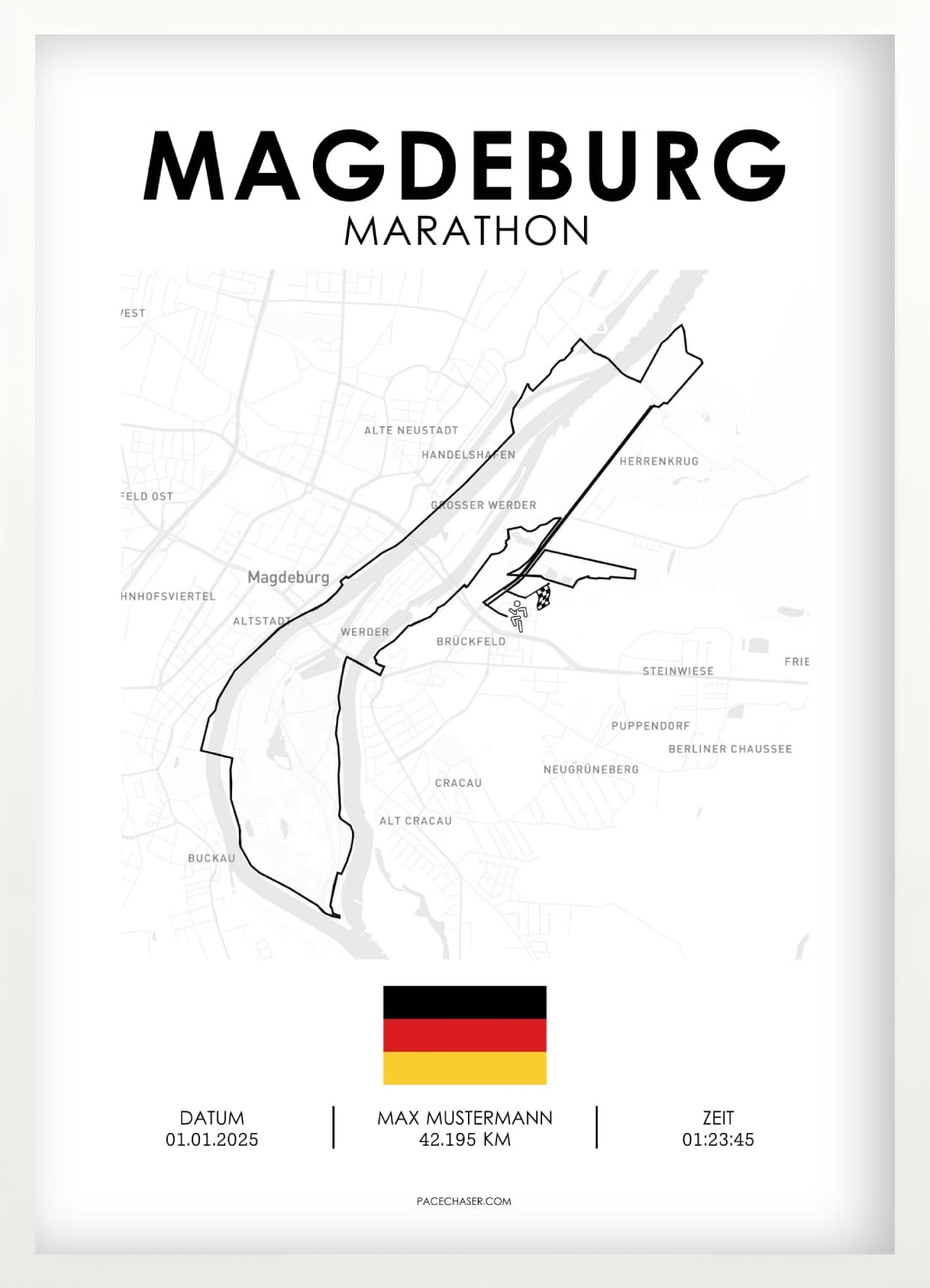Marathon Magdeburg Poster (2025)