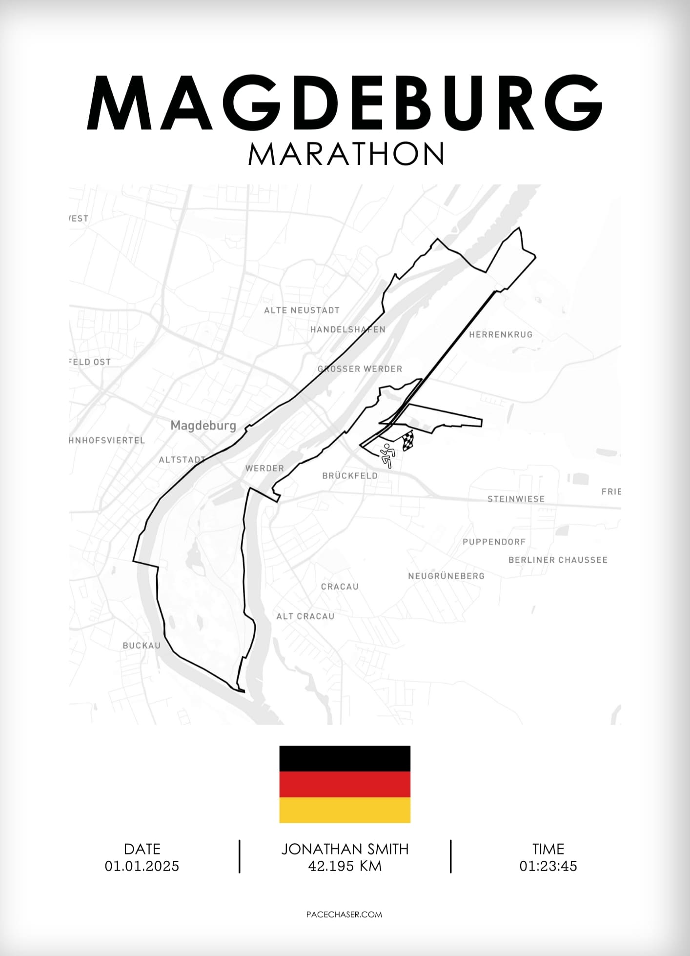 Marathon Magdeburg Poster (2025)