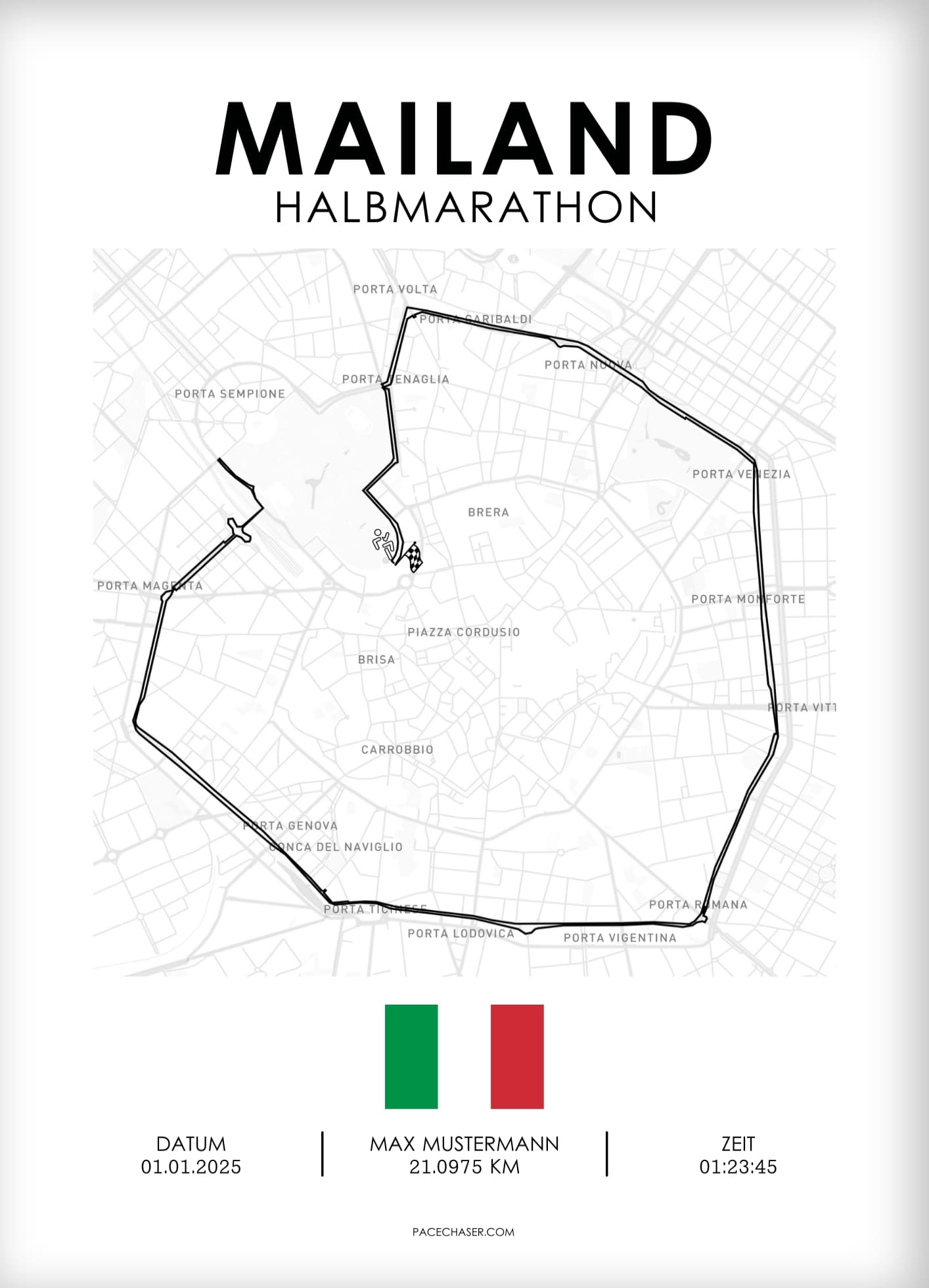 Halbmarathon Mailand Poster (Stramilano)