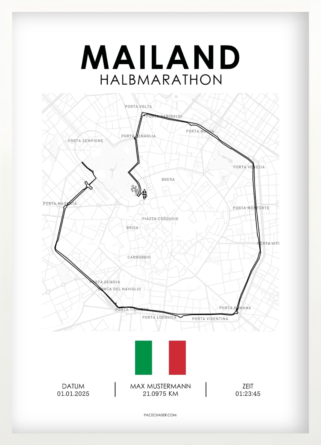 Halbmarathon Mailand Poster (Stramilano)