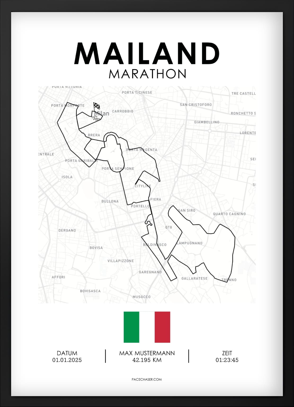 Milan Marathon Poster