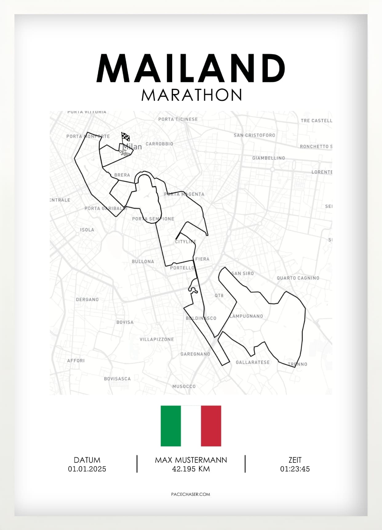 Milan Marathon Poster