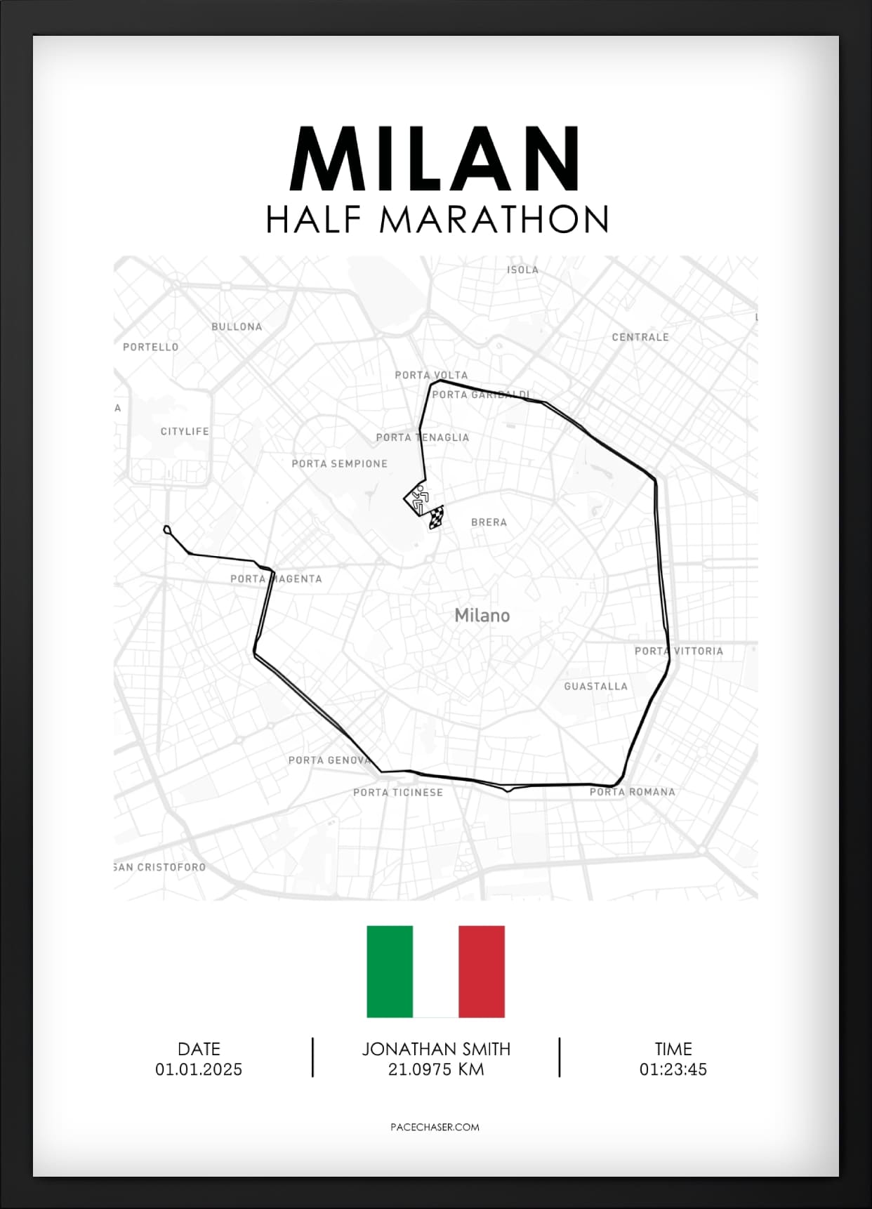 Milan Half Marathon Poster (Stramilano)