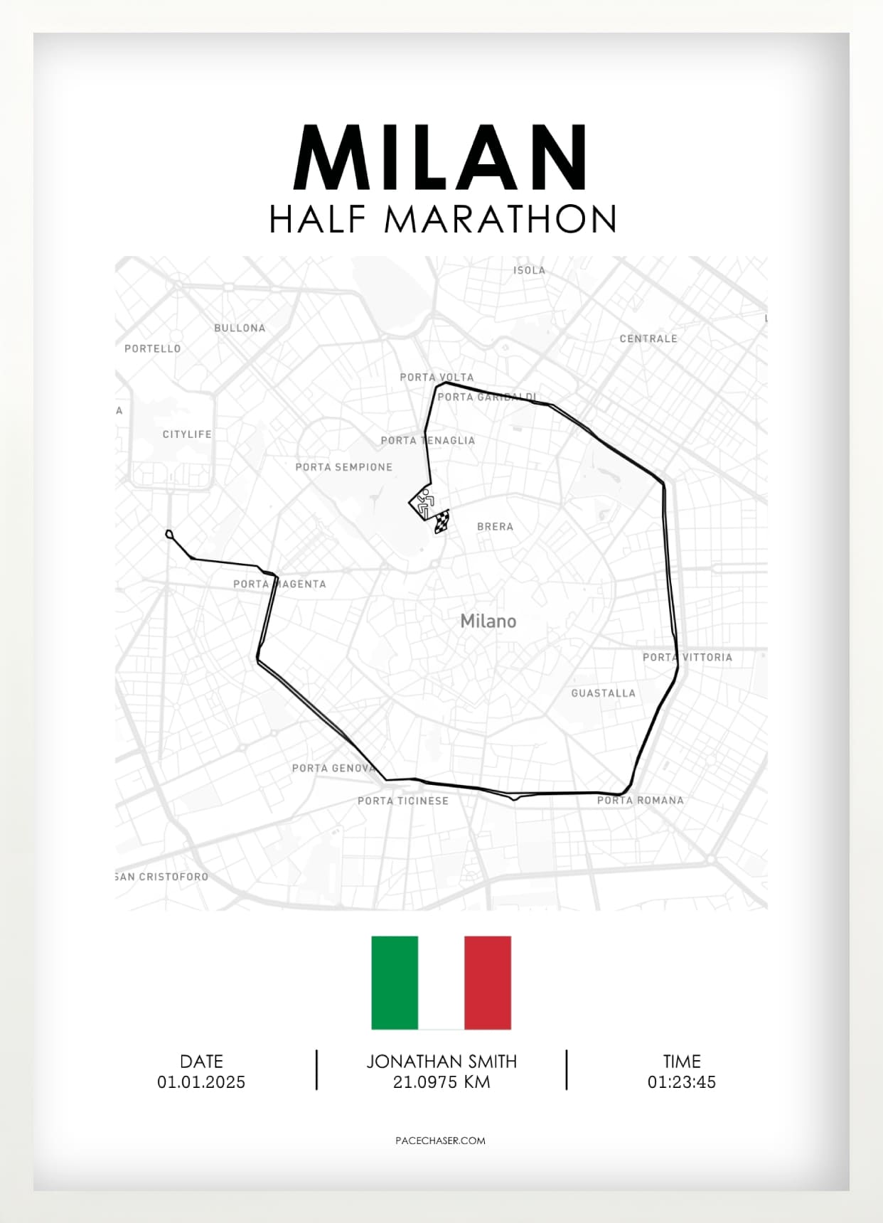Milan Half Marathon Poster (Stramilano)