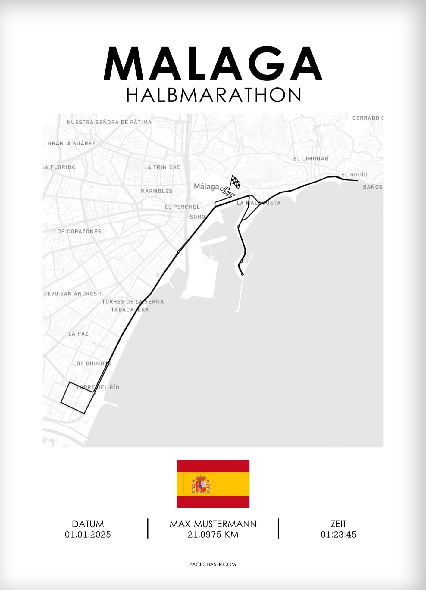 Malaga Half Marathon Poster