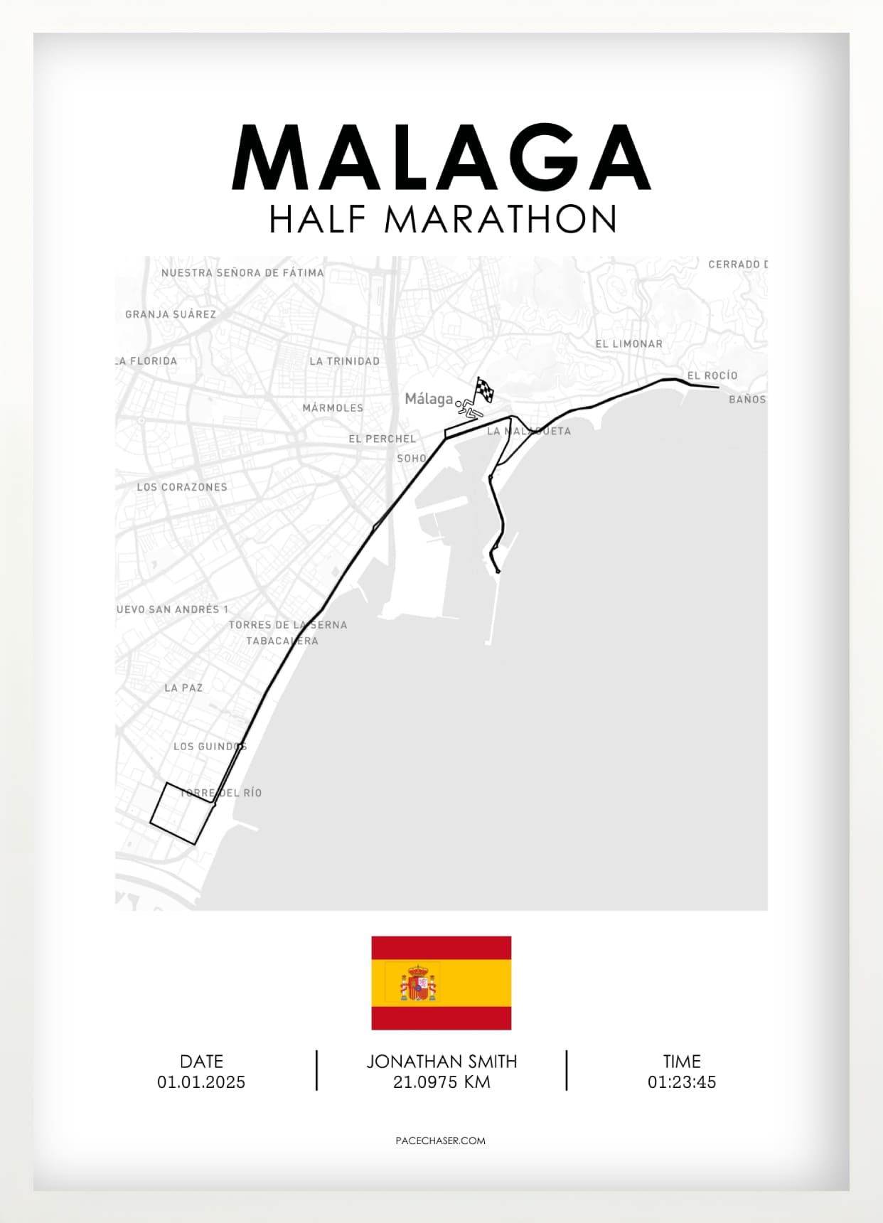 Malaga Half Marathon Poster