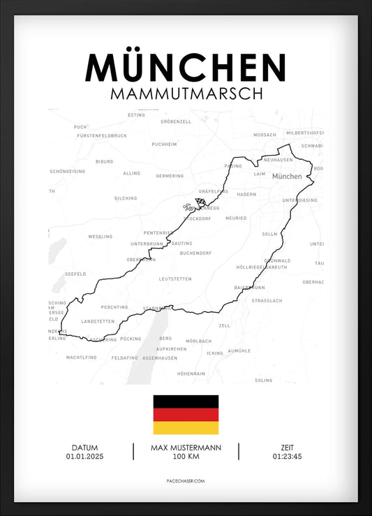 Mammoth March Munich Poster (100 KM)