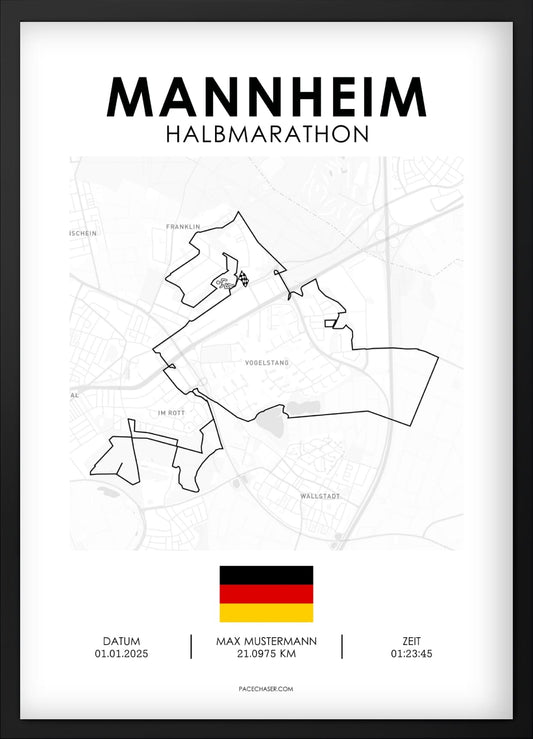 Halbmarathon Mannheim Poster - ab 2023