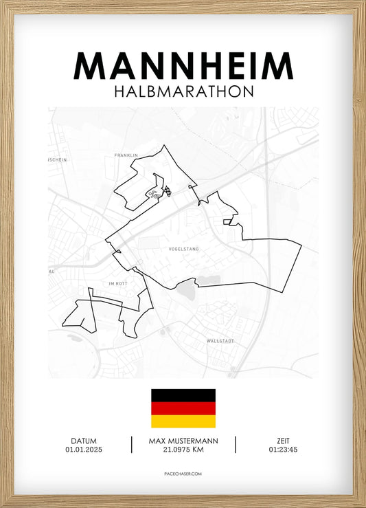 Halbmarathon Mannheim Poster - ab 2023