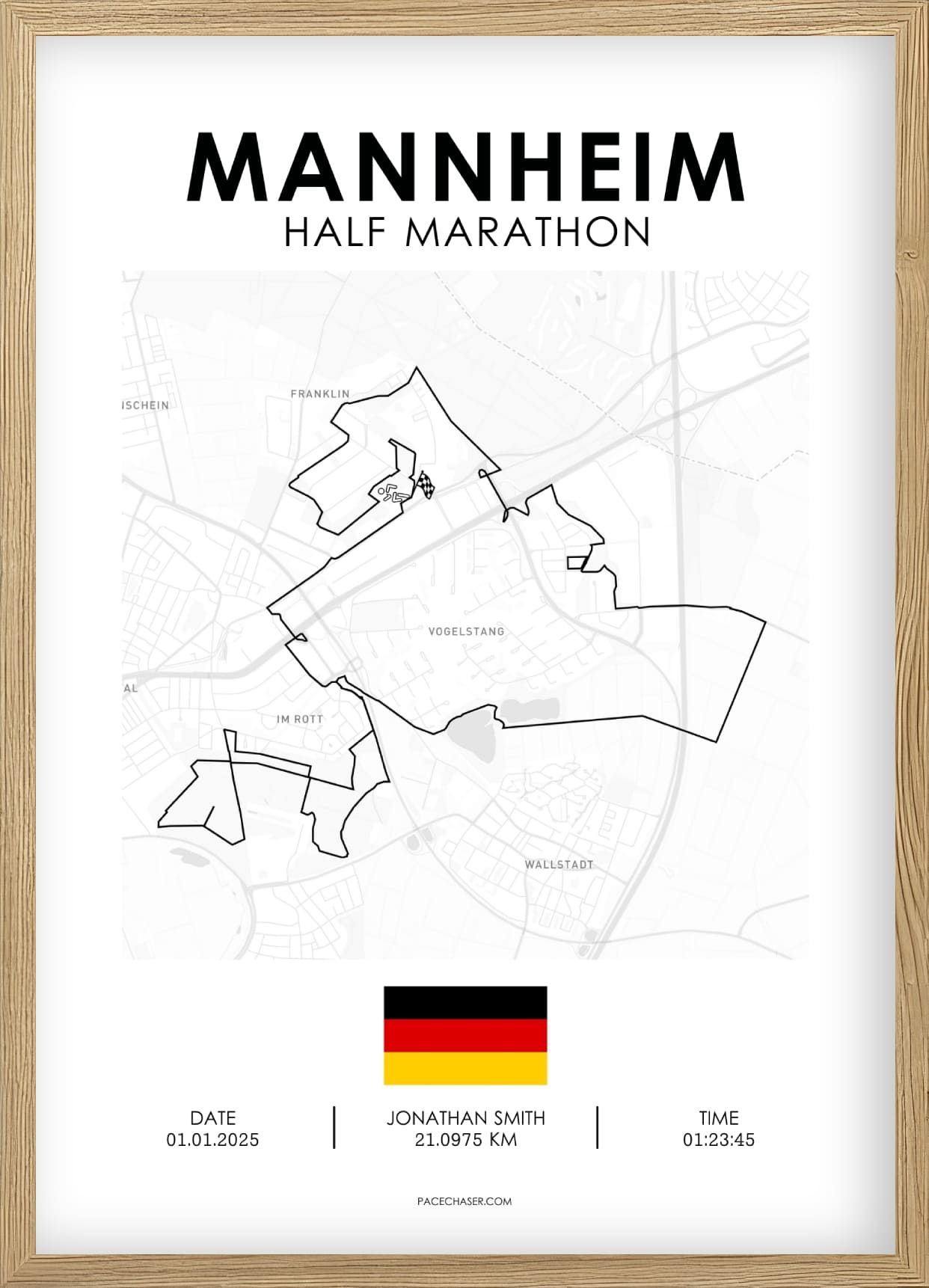 Halbmarathon Mannheim Poster - ab 2023