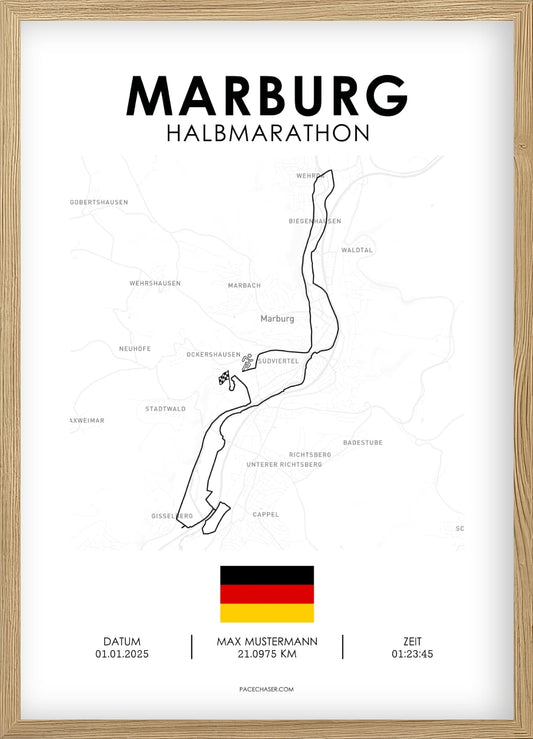 Marburg Marathon / Halbmarathon / 10 km Laufposter