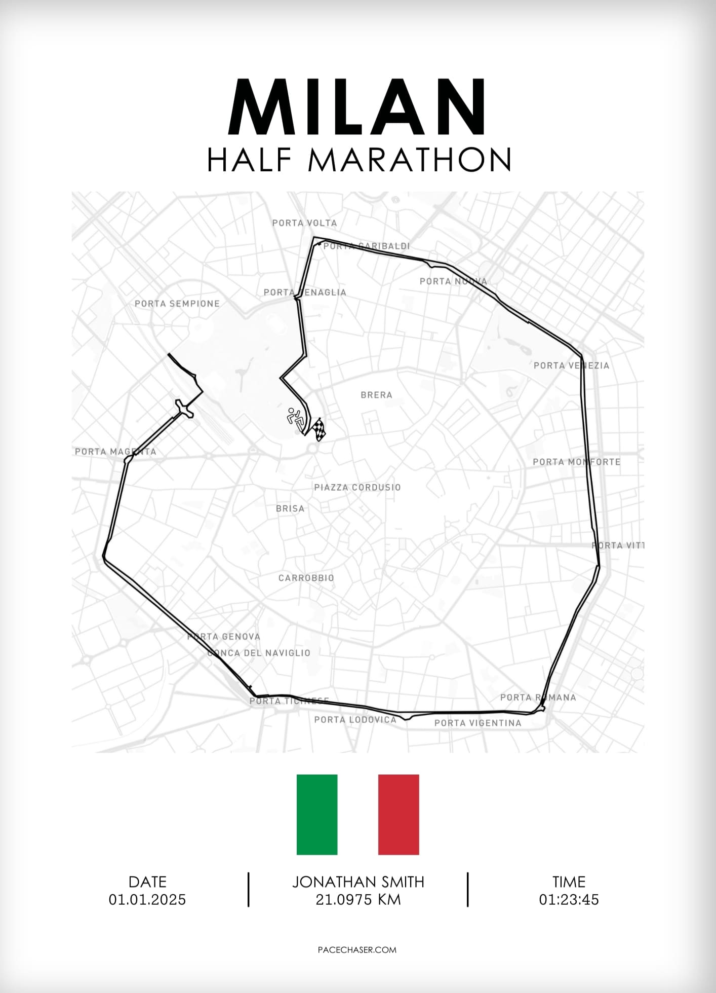 Halbmarathon Mailand Poster (Stramilano)