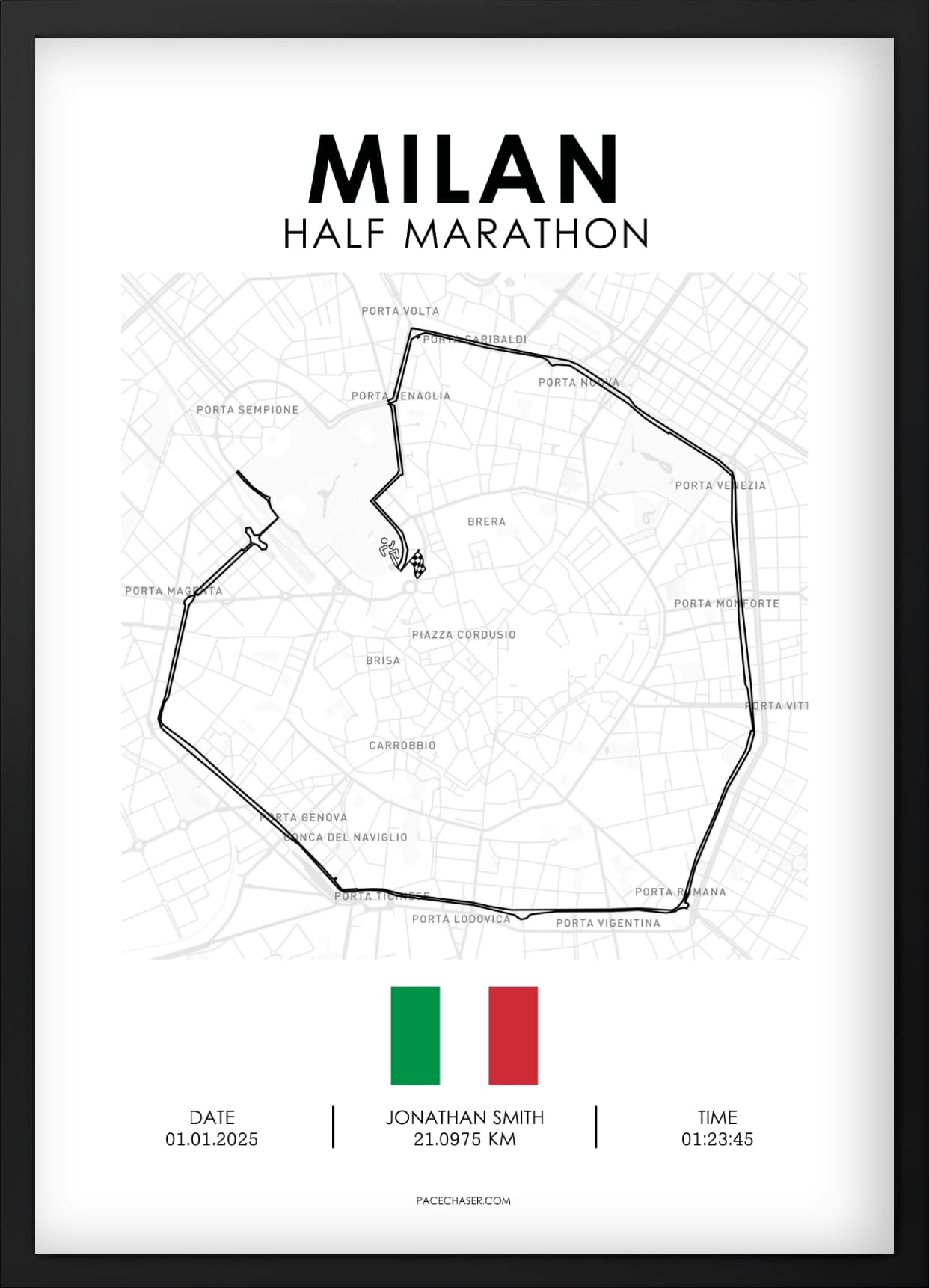 Halbmarathon Mailand Poster (Stramilano)