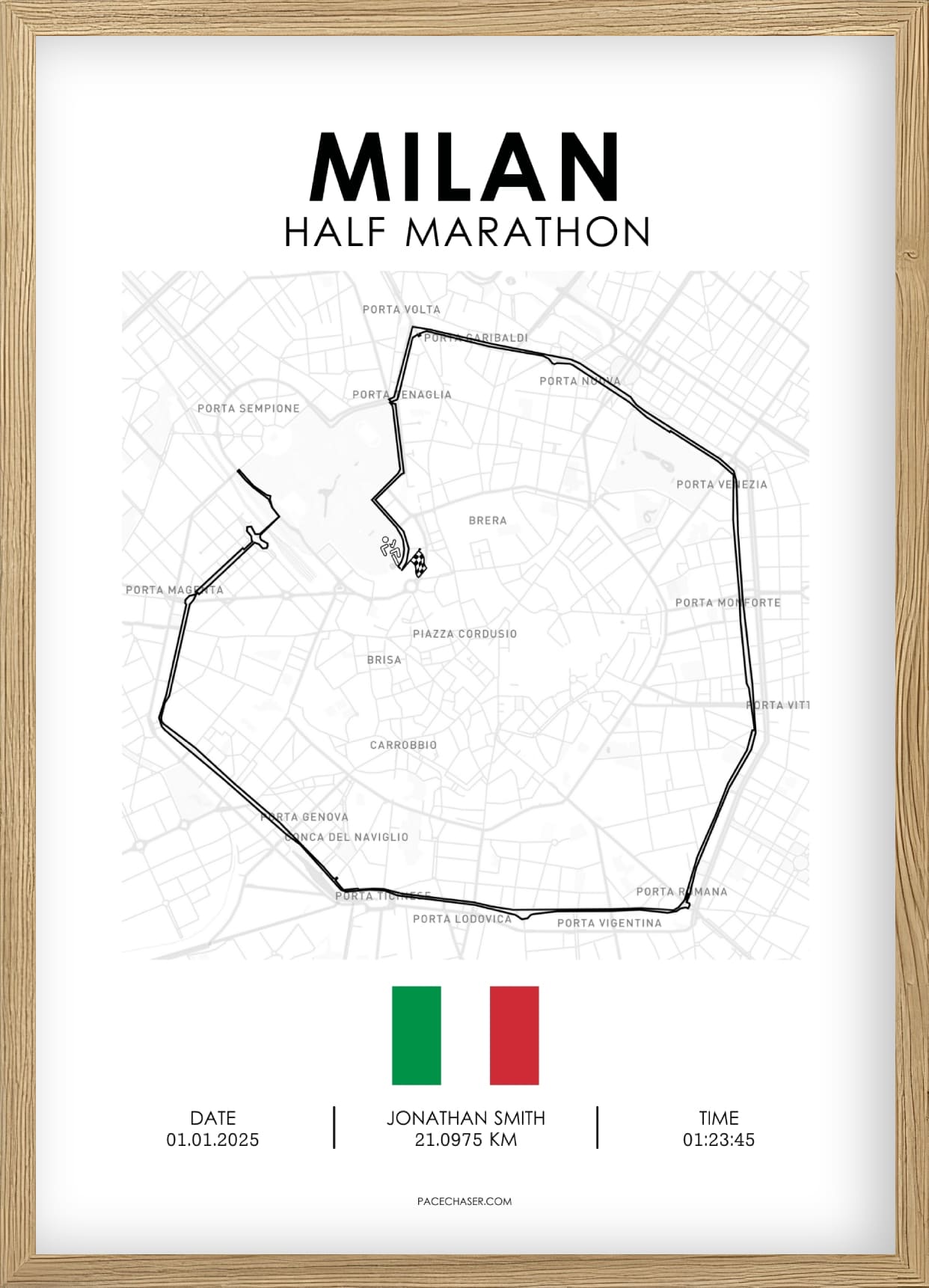 Halbmarathon Mailand Poster (Stramilano)