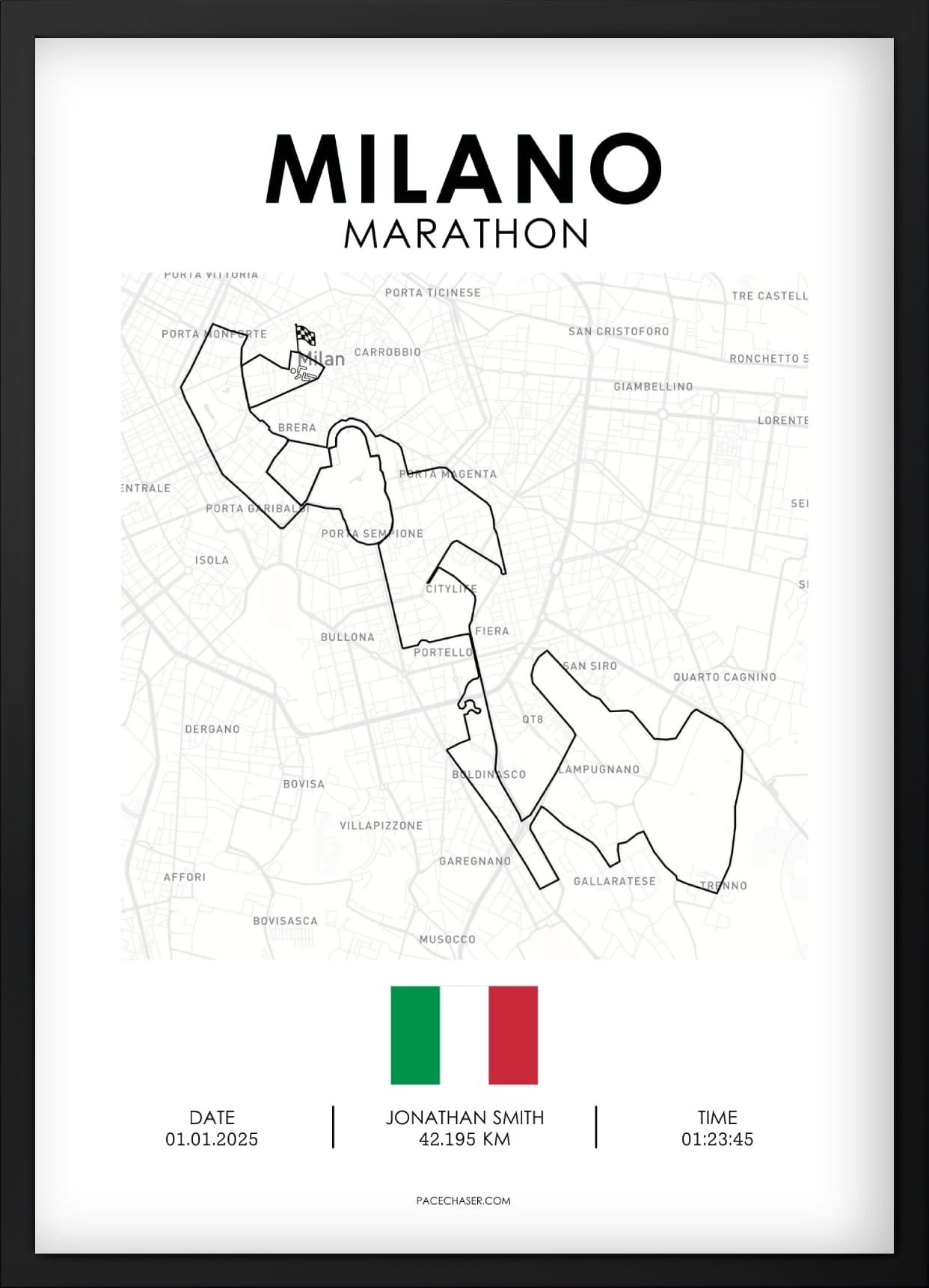 Milan Marathon Poster