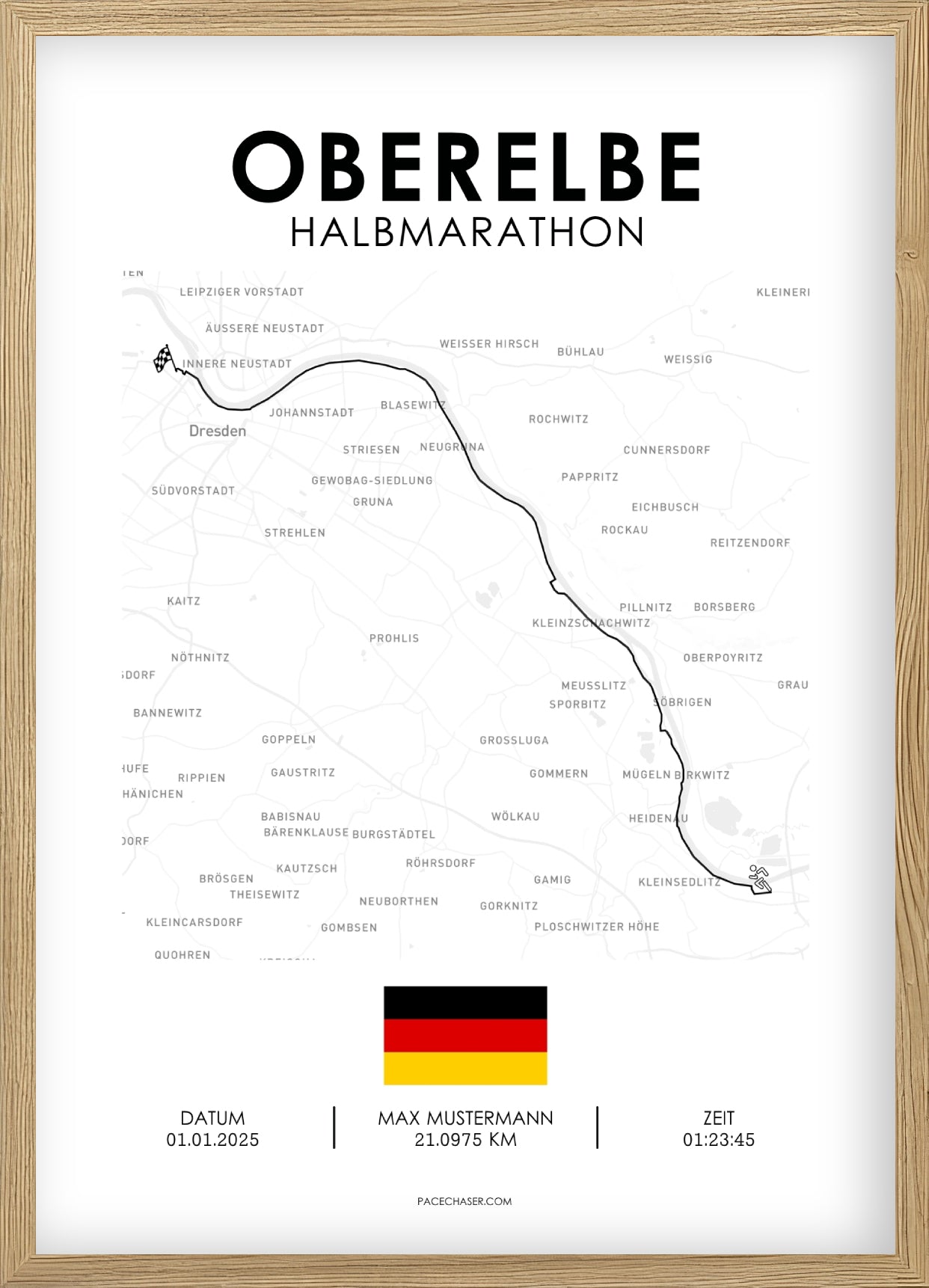 Oberelbe Half Marathon Poster