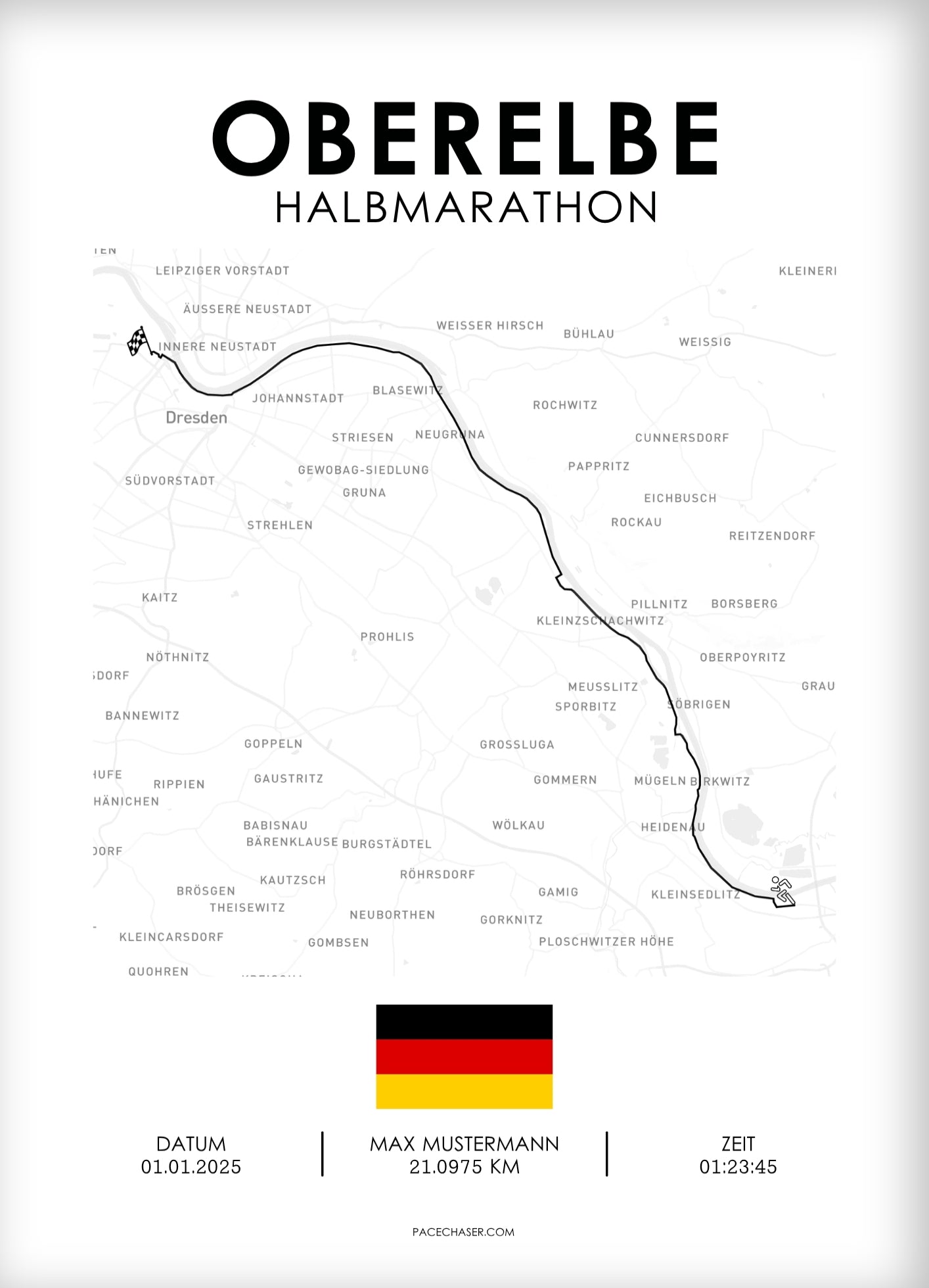 Oberelbe Half Marathon Poster